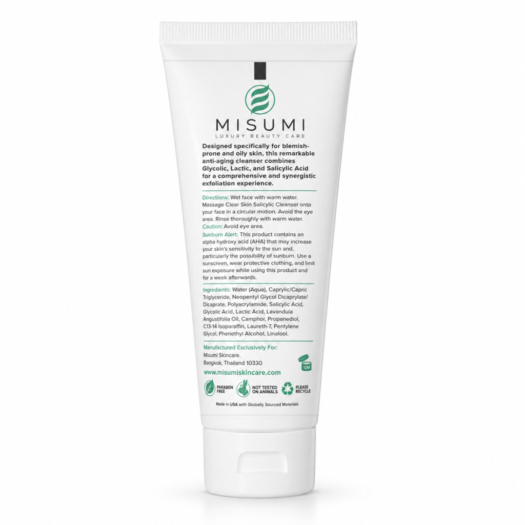 Misumi Clear Skin Salicylic Cleanser 120ml for Acne-prone Skin