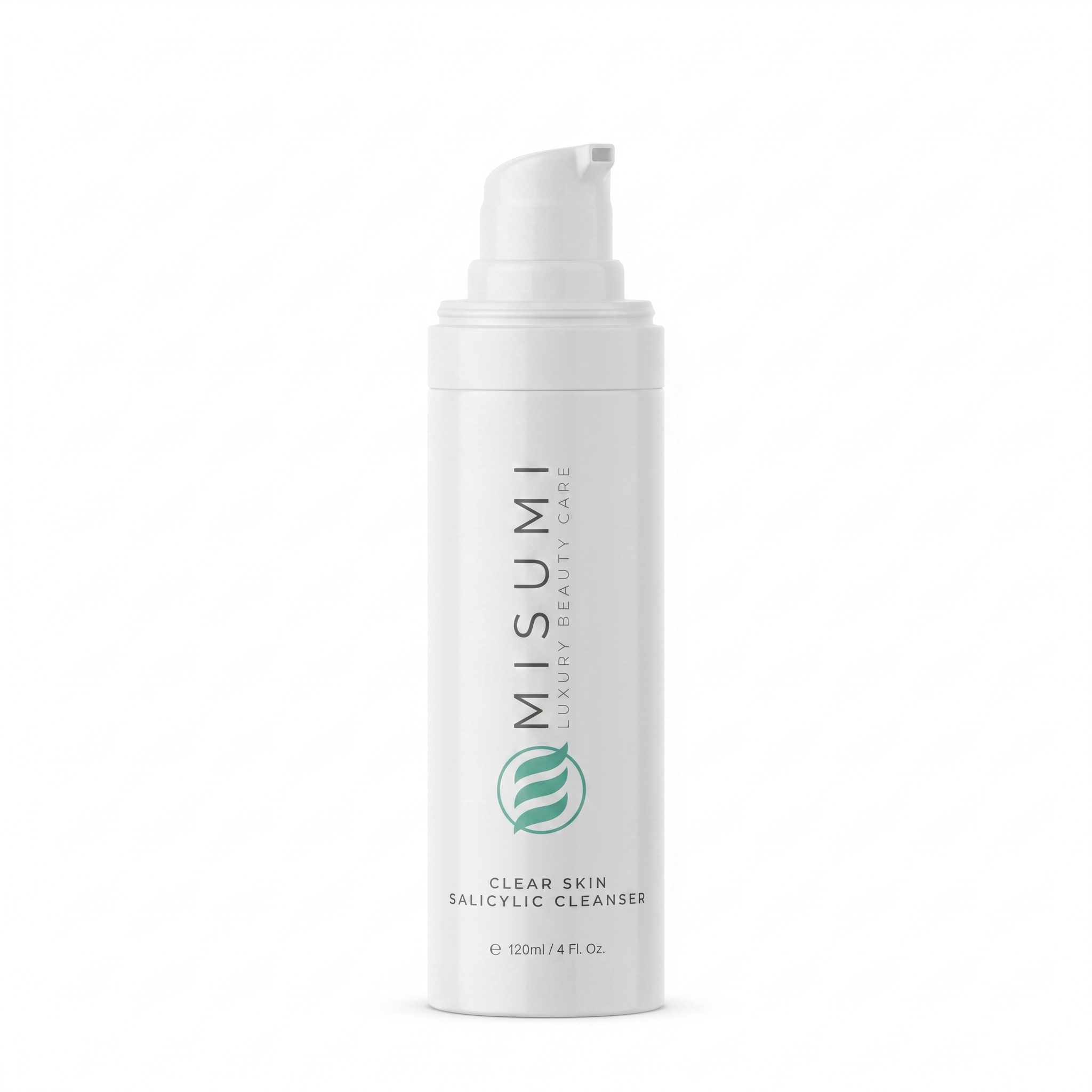 Misumi Clear Skin Salicylic Cleanser 120ml bottle for acne-prone skin, oil control, anti-aging formula