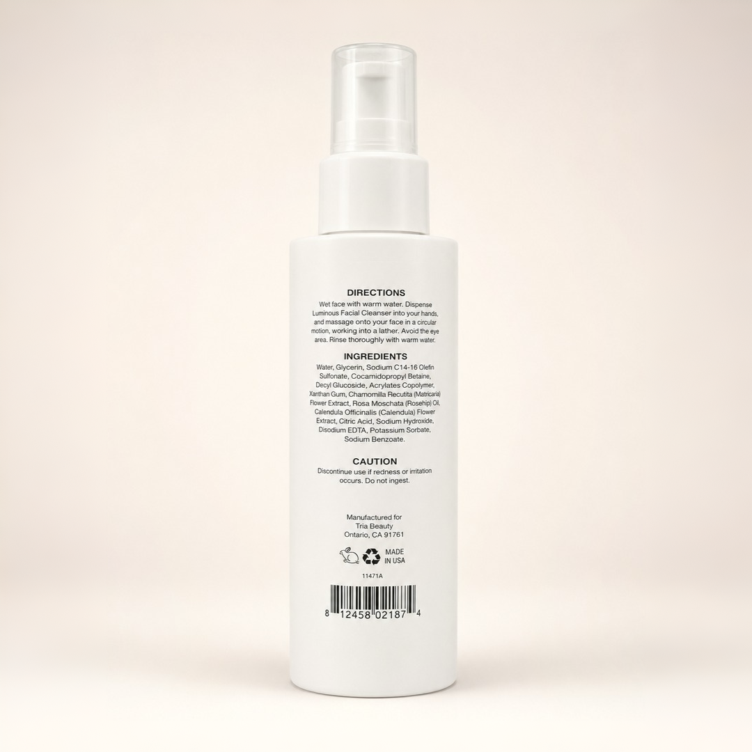 Tria Beauty Luminous Facial Cleanser - Radiance Collection Smoothing Wash (4 fl oz)