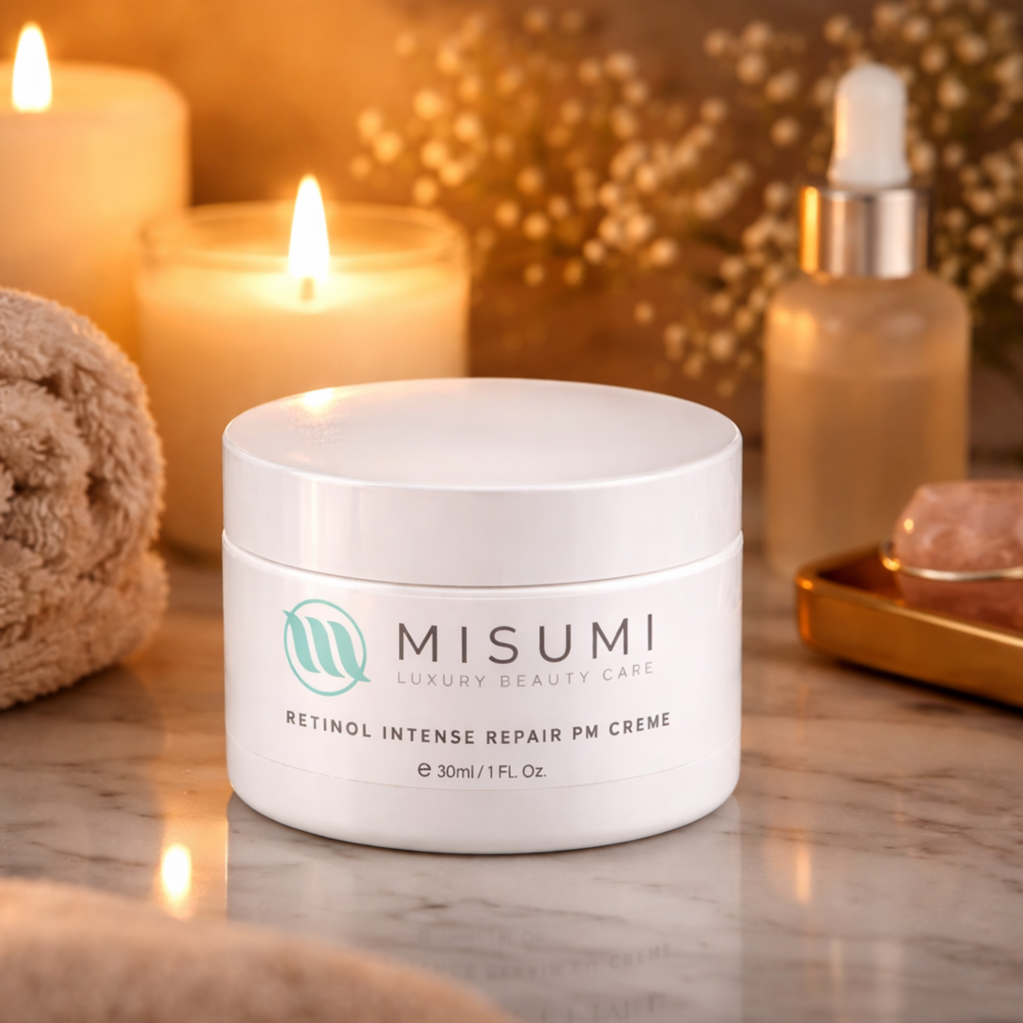 close up of facial skin showing fine lines and wrinkles targeted by retinol treatment
