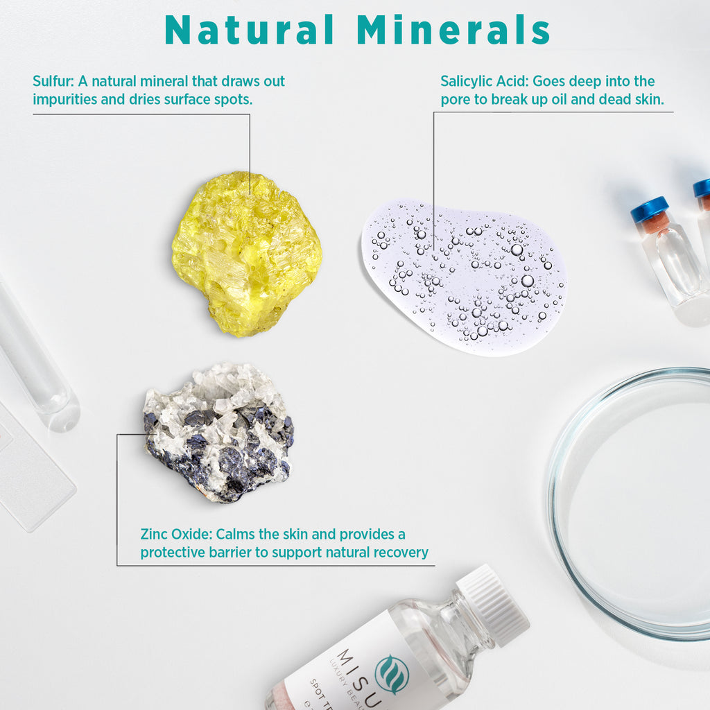 lemon and aloe vera ingredients representing soothing and clarifying skincare benefits