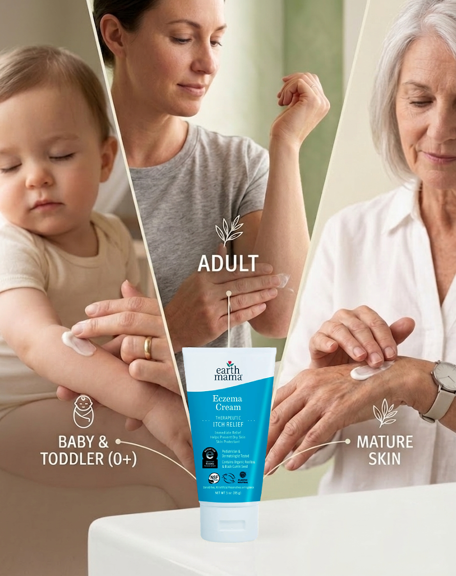 eczema cream suitable for baby toddler adult and mature skin for gentle daily skincare use