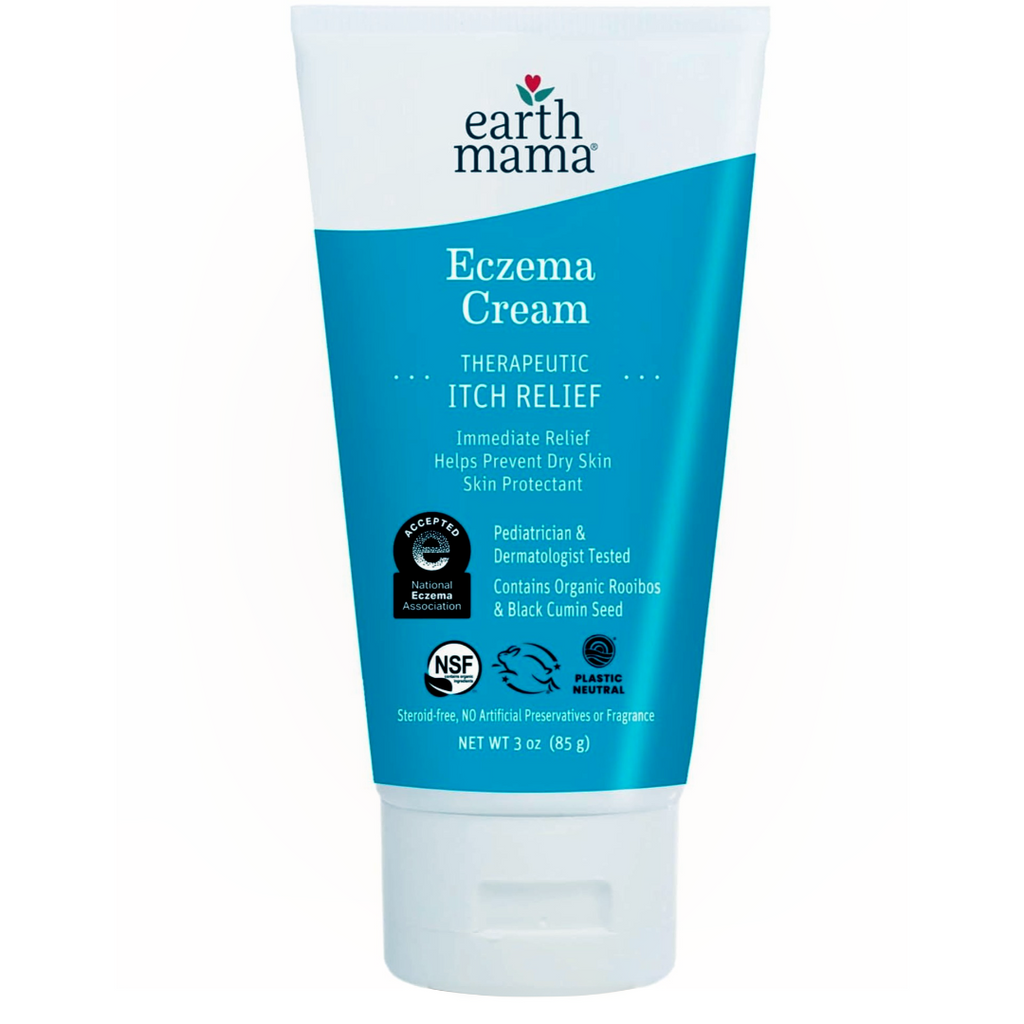 earth mama eczema cream 3 oz therapeutic itch relief tube with organic botanicals